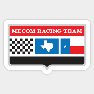 Mecom Racing Team vintage logo - silver frame Sticker